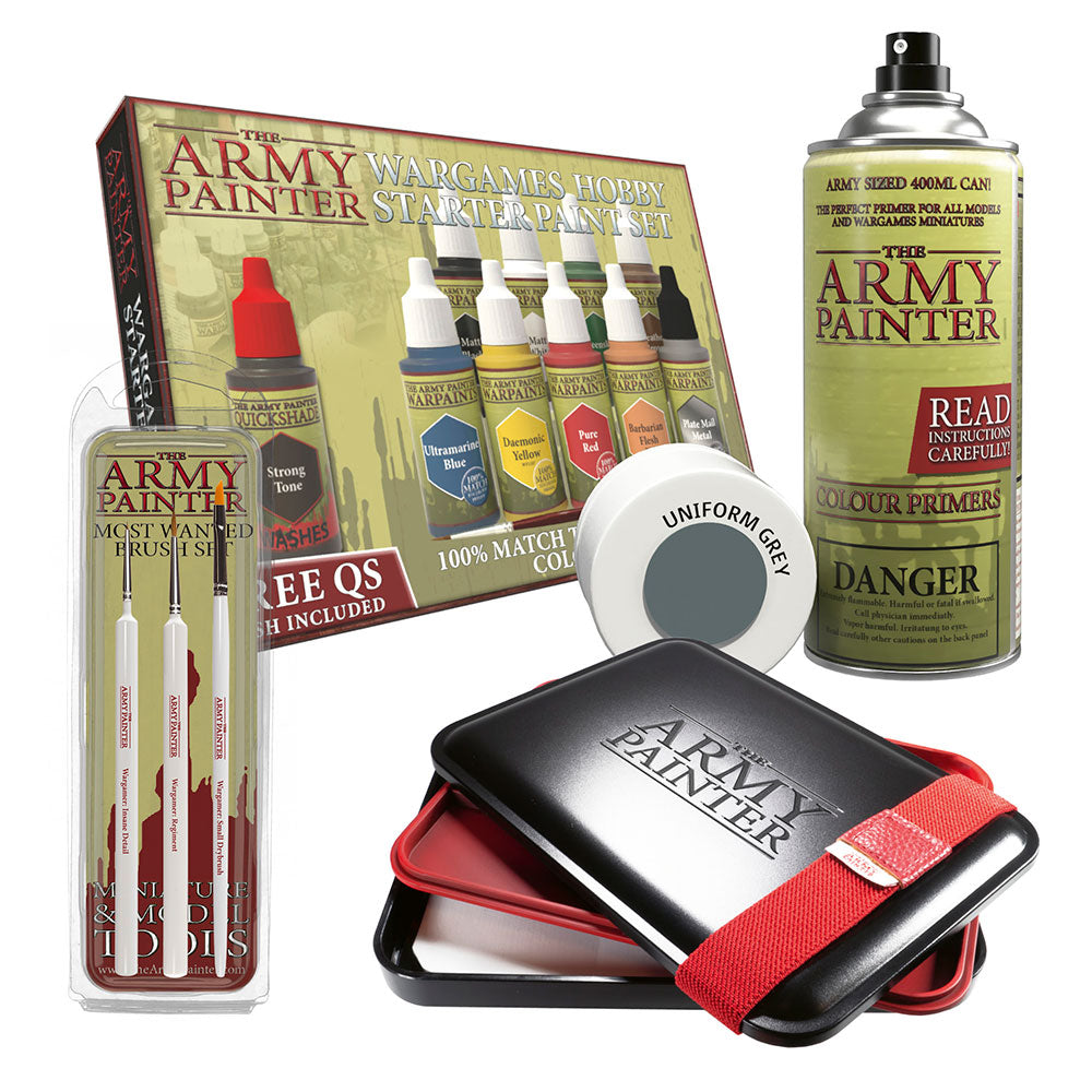 Army Painter Primer: Aegis Suit Satin Varnish Spray (400ml), Miniature  Games, Games, Product line