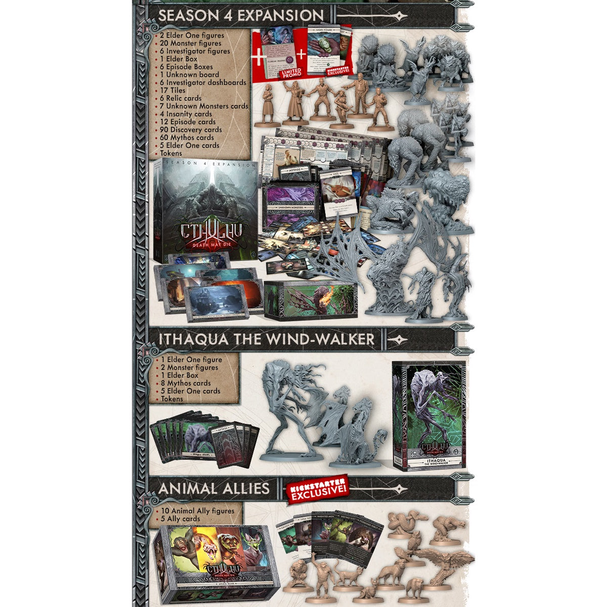 Cthulhu Death May Die: Season 4 All-Knowing Kickstarter Bundle I'm Board! Games & Family Fun Cthulhu Death May Die: Season 4 All-Knowing Kickstarter Bundle I'm Board! Games & Family Fun