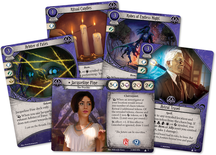 Arkham Horror The Card Game: Investigator Starter Deck: Jacqueline Fin –  I'm Board! Games & Family Fun