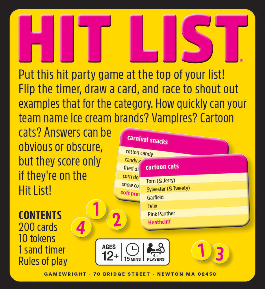 Hit List I'm Board! Games & Family Fun