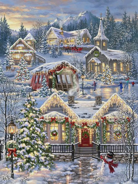 1000 Christmas Village springbok