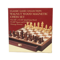 Walnut Wood Magnetic Chess Set