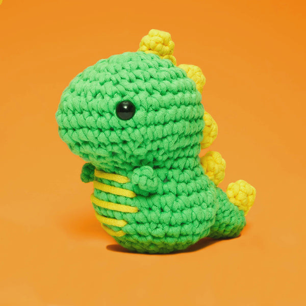 The Woobles Crochet Kit: Fred the Dinosaur