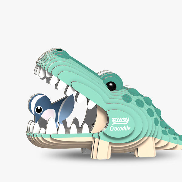 EUGY 3D Cardboard Model: Crocodile