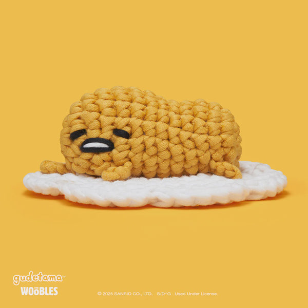 The Woobles Crochet Kit: Gudetama Sunny Side Up