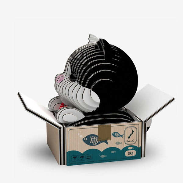 EUGY 3D Cardboard Model: Cat Tuxedo