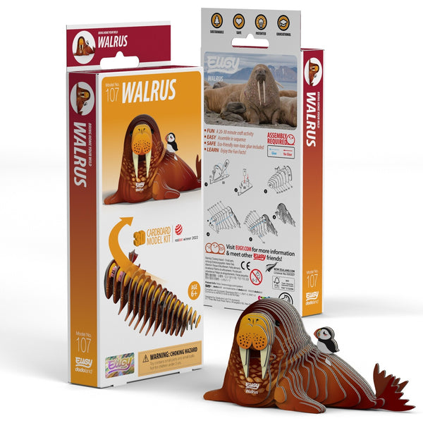 EUGY 3D Cardboard Model: Walrus