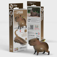 EUGY 3D Cardboard Model: Capybara