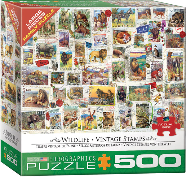 500 Wildlife Vintage Stamps