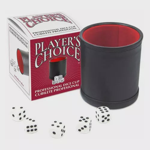 Player's Choice Professional Dice Cup with 5 Dice