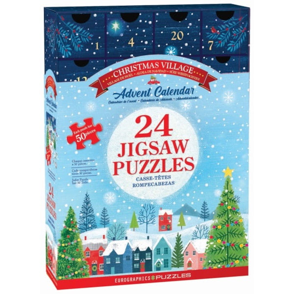 Puzzle Advent Calendar Christmas Village