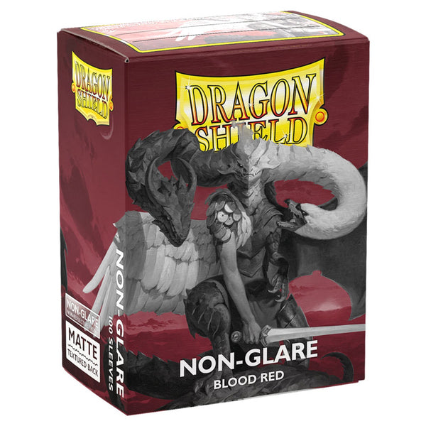 Dragon Shield Matte Non-Glare Blood Red Sleeves (100)