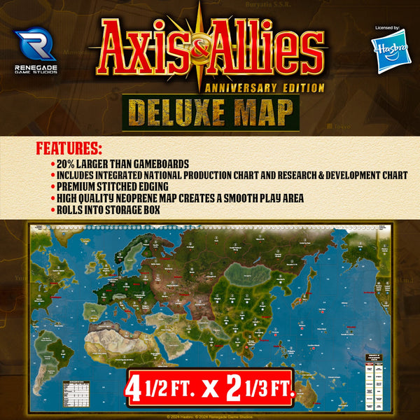 Axis & Allies: 40th Anniversary Edition Deluxe Map