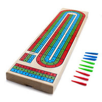 Cribbage Board Large 3-Track Color (CHH)