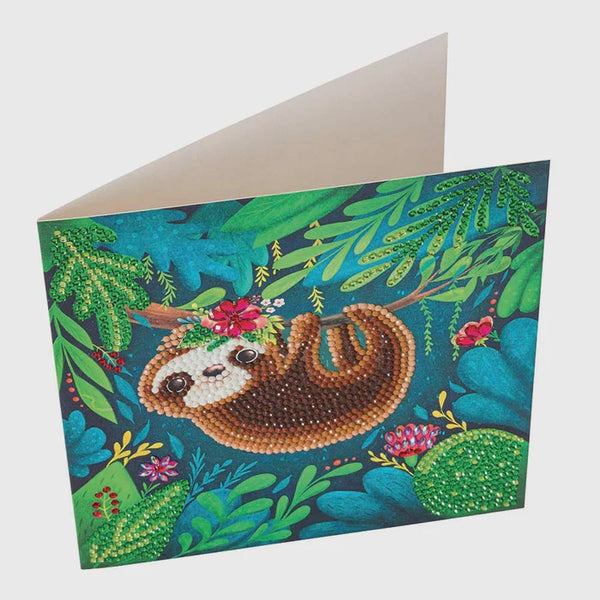 Crystal Art Card Kit: Sloth