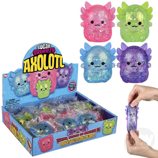 Squeezy Glitter Sugar Axolotl