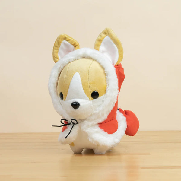 Corgi in a Santa Outfit
