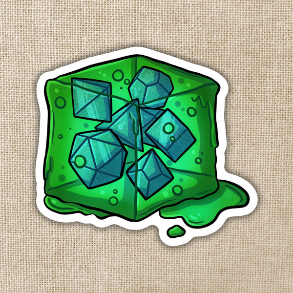 Gelatinous Cube Sticker