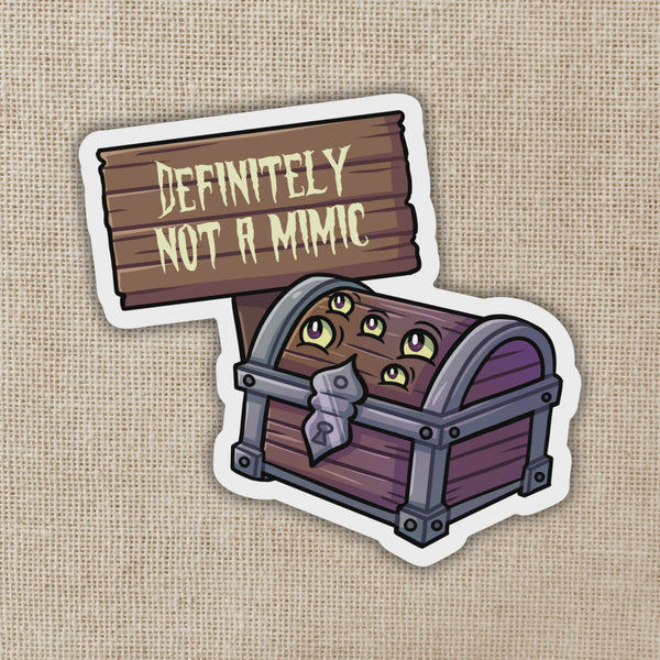 Definitely Not a Mimic Sticker