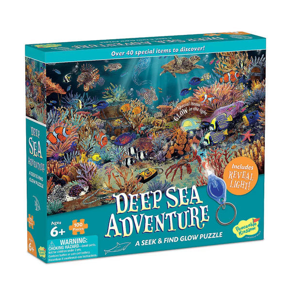 100 Seek and Find Glow Puzzle: Deep Sea Adventure