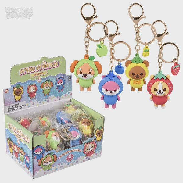 Kawaii Fruit Animal Clip On