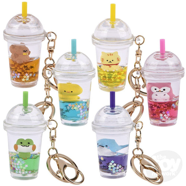 Kawaii Animal Smoothie Keychain