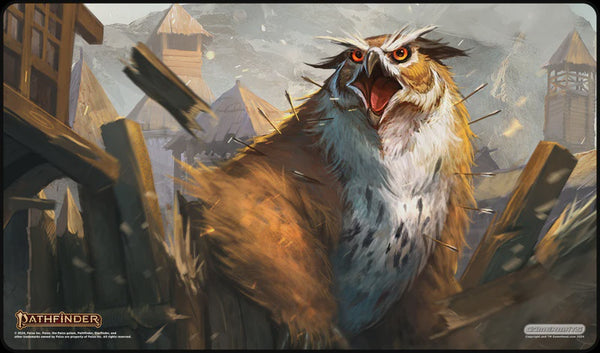 Gamermats Premium Playmat: Pathfinder Giant Owlbear Attack