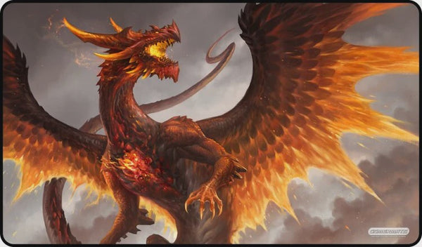 Gamermats Premium Playmat: Red Crystal Dragon
