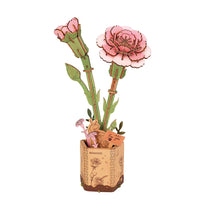 Wooden Bloom Craft: Pink Carnation