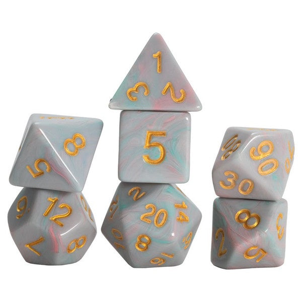 Sirius Dice Polyhedral 7-Set Teal Unicorn
