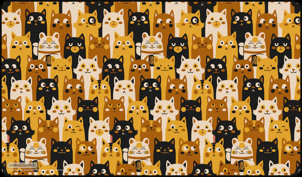 Gamermats Premium Playmat: Cat Pattern