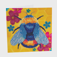 Crystal Art Card Kit: Floral Bumble Bee