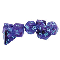 Borealis Mega-Hedral Royal Purple with Gold 7-Die Set