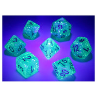 Borealis Polyhedral Purple/White Luminary 7-Die Set
