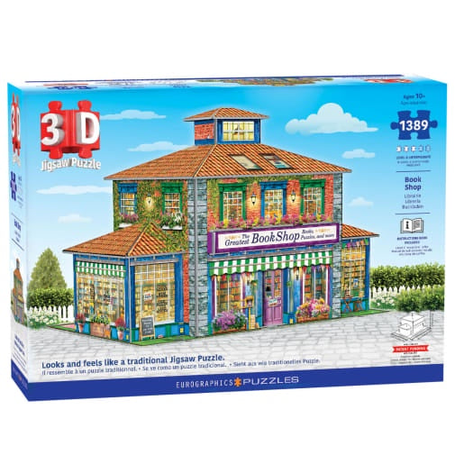 3D Puzzle Book Shop