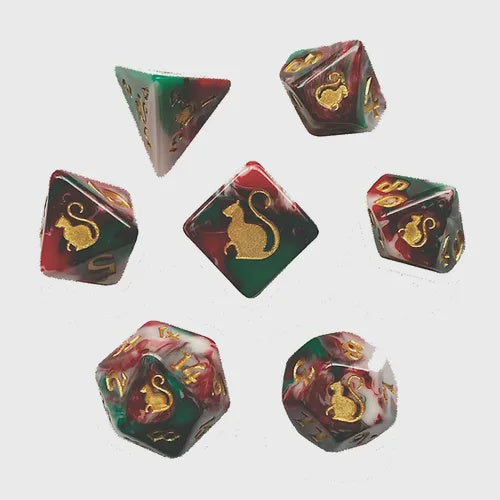 Kitty Clacks: Lucky Polyhedral 7-die Set
