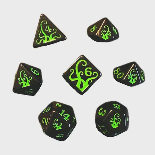 Tentacles (Ichor & Slime) Polyhedral 7-die Set