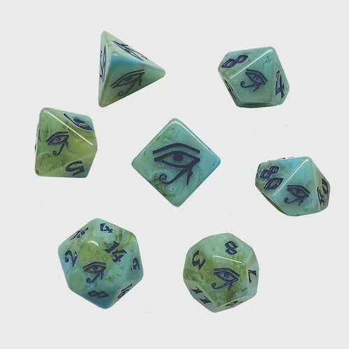 Eye of Horus Polyhedral 7-die Set