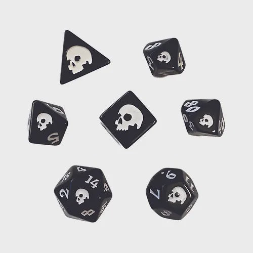 Black Death Polyhedral 7-die Set