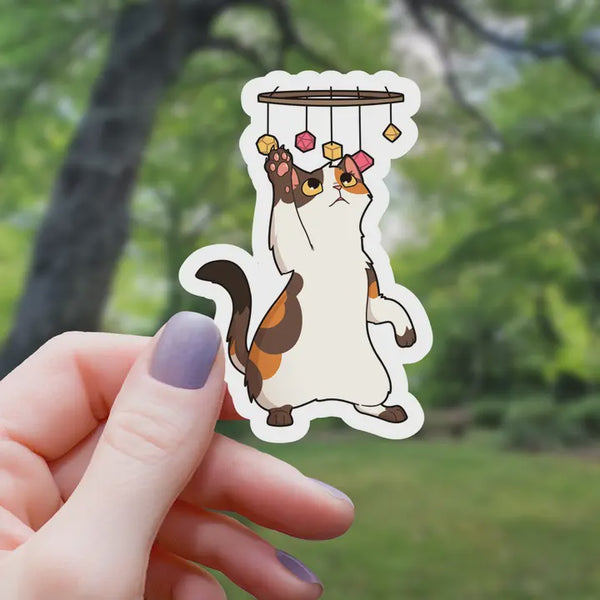 Cat Playing with Dice