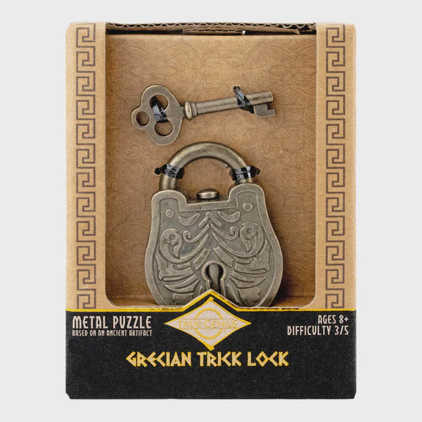 Key and Lock Puzzle: Grecian Trick Lock