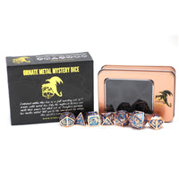 Hymgho Mystery Dice Set - Ornate Solid Metal