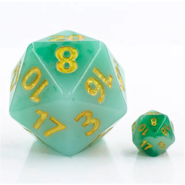 Hengda 55mm Titan d20 Jade Dice