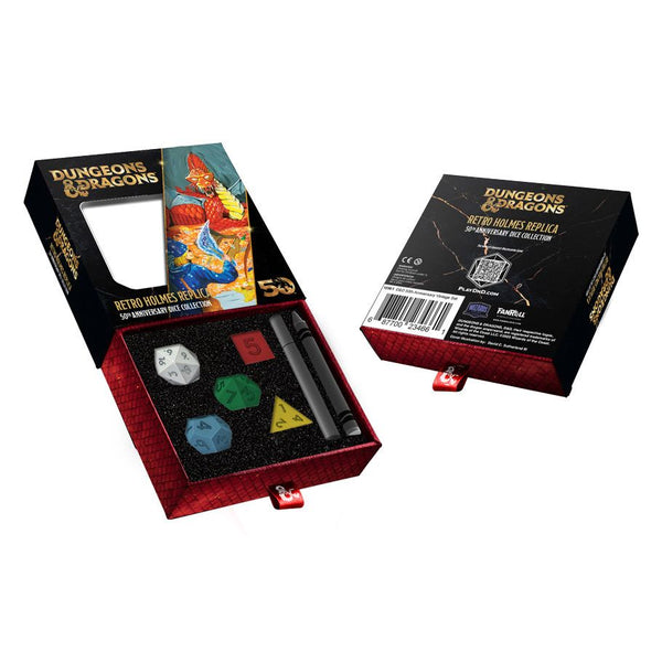 Dungeons & Dragons 50th Anniversary Dice: Retro Holmes Replica Set