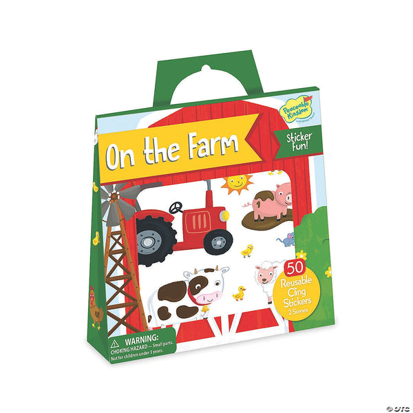 On the Farm Reusable Sticker Tote