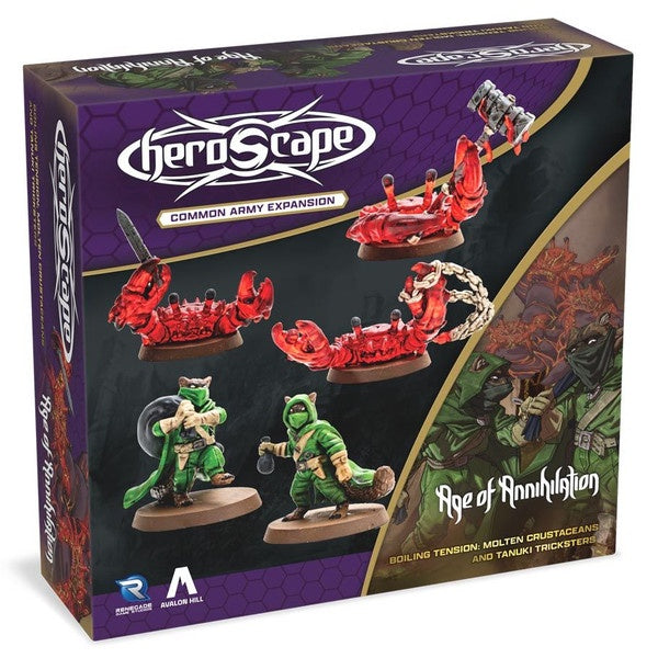 Heroscape: Molten Crustaceans & Tanuki Tricksters Common Army Expansion
