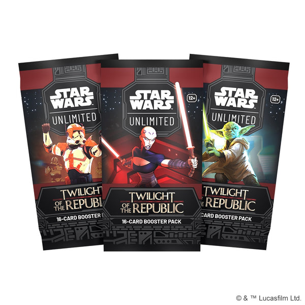 booster box pack count Star Wars Unlimited: Twilight of the Republic Booster Pack – I'm Board! Games & Family Fun