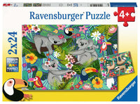 2x24 Koalas and Sloths (two 24-piece puzzles)