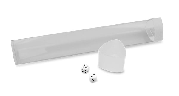 BCW Playmat Tube with Dice Cap - White