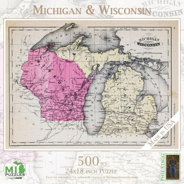 500 Michigan & Wisconsin Map